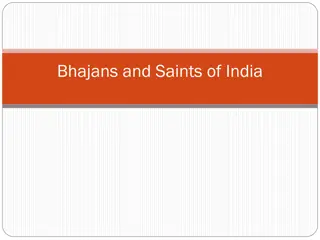 Bhajans and Saints of India: Devotional Songs and Spiritual Figures