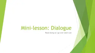 Mastering Dialogue in Writing: Essential Rules and Examples