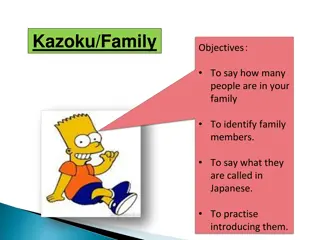 Learn about Family in Japanese: Introducing Family Members and Counting