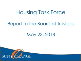 SUNY Orange Housing Task Force Report 2018