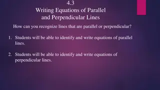 Parallel and Perpendicular Lines