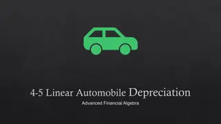 Automobile Depreciation in Financial Algebra