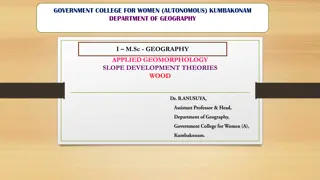 Slope Development Theories in Applied Geomorphology