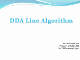 Digital Differential Analyzer (DDA) Algorithm in Computer Graphics