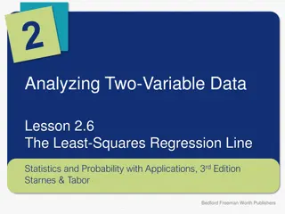 Least-Squares Regression Line in Statistics