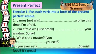 Present Perfect Exercises for Grammar Practice