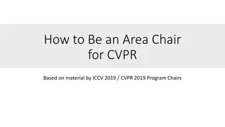 Guidelines for Being a CVPR Area Chair Based on ICCV 2019 & CVPR 2019