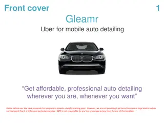 Gleamr: Revolutionizing Mobile Auto Detailing with Convenience and Quality