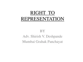 Right to Representation in Consumer Protection