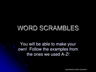 Science Scramble - Unraveling the Mysteries of Science with Word Games