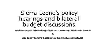 Citizen Participation in Sierra Leone's Budget Process