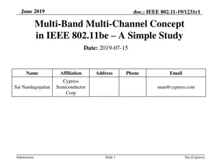 Multi-Band Multi-Channel Concept in IEEE 802.11be