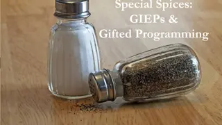 Overview of Gifted Individualized Education Programs (GIEPs) and Educational Performance