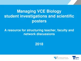 Enhancing VCE Biology Student Investigations Through Structured Posters