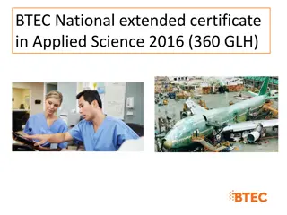 Career Paths with BTEC Applied Science