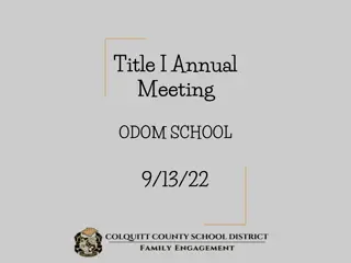 Empowering Odom Elementary School Through Title I Programs