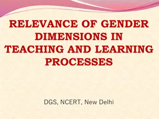 Understanding Gender Dimensions in Teaching and Learning Processes