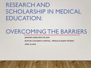 Overcoming Barriers in Medical Education Research