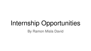 Diverse Summer Internship Opportunities in STEM and Healthcare