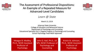 Assessment of Professional Dispositions in School Psychology Education