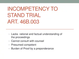 Understanding Competency to Stand Trial in Criminal Proceedings