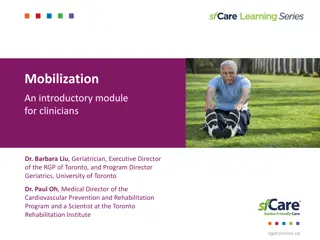 Mobilization: Importance, Risks, and Recommendations for Older Adults