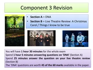 Exam Preparation Strategies for DNA and Live Theatre Review