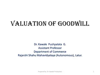 Goodwill Valuation in Business