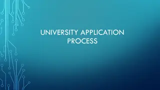 University Application Process Guide