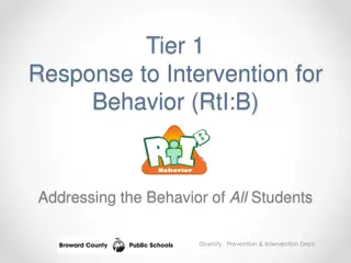 Effective Discipline Procedures and Strategies in RtI:B Implementation