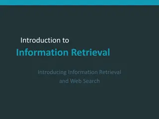 Introduction to Information Retrieval and Web Search