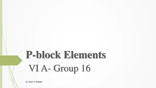 Overview of Group 16 P-Block Elements