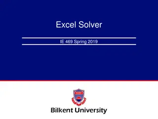 Using Excel Solver for Business Decision Optimization