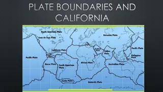 Plate Boundaries and Geological Events in California