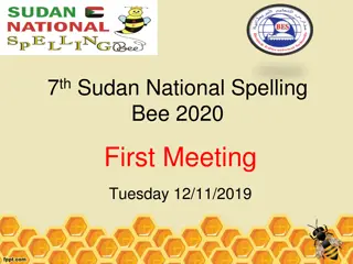 7th Sudan National Spelling Bee 2020: First Meeting Agenda and Winners