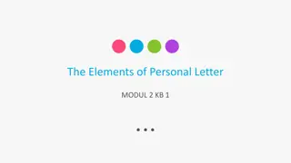 The Elements of Personal Letters