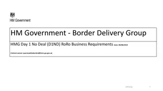 HM Government Border Delivery Group - RoRo Business Requirements