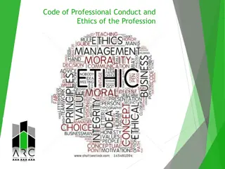 Code of Professional Conduct and Ethics in Architectural Profession