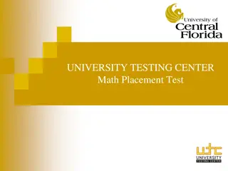 University Math Placement Test Overview