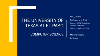 Transformative Initiatives in Computer Science Education at the University of Texas at El Paso