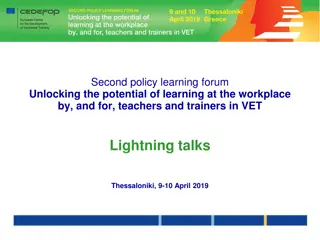 Unlocking the Potential of Workplace Learning: Tandem Training for VET Teachers and Trainers