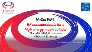 RF Considerations for High-Energy Muon Collider