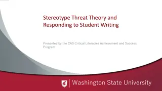 Stereotype Threat and Teacher Response in Education