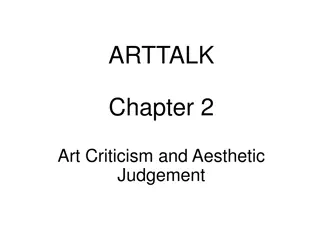 Art Criticism and Aesthetic Judgement