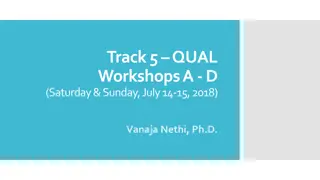 Track 5 QUAL Workshops Overview: Data Analysis & Dissertation Bootcamp