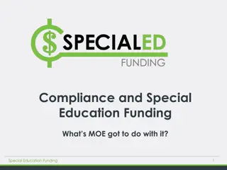 Special Education Funding Compliance and MOE Requirements