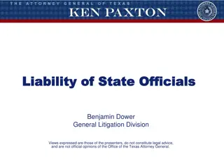 Liability of State Officials in Texas