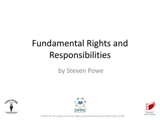 Understanding Your Fundamental Rights and Responsibilities for Self-Advocacy