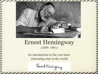 Ernest Hemingway: An American Literary Icon