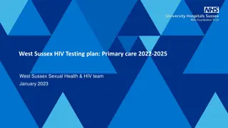 West Sussex HIV Testing Plan: Strategies for Improved Diagnosis and Treatment